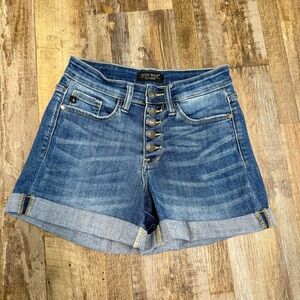 Judy Blue Blue Jean Shorts with Cuffed Hems